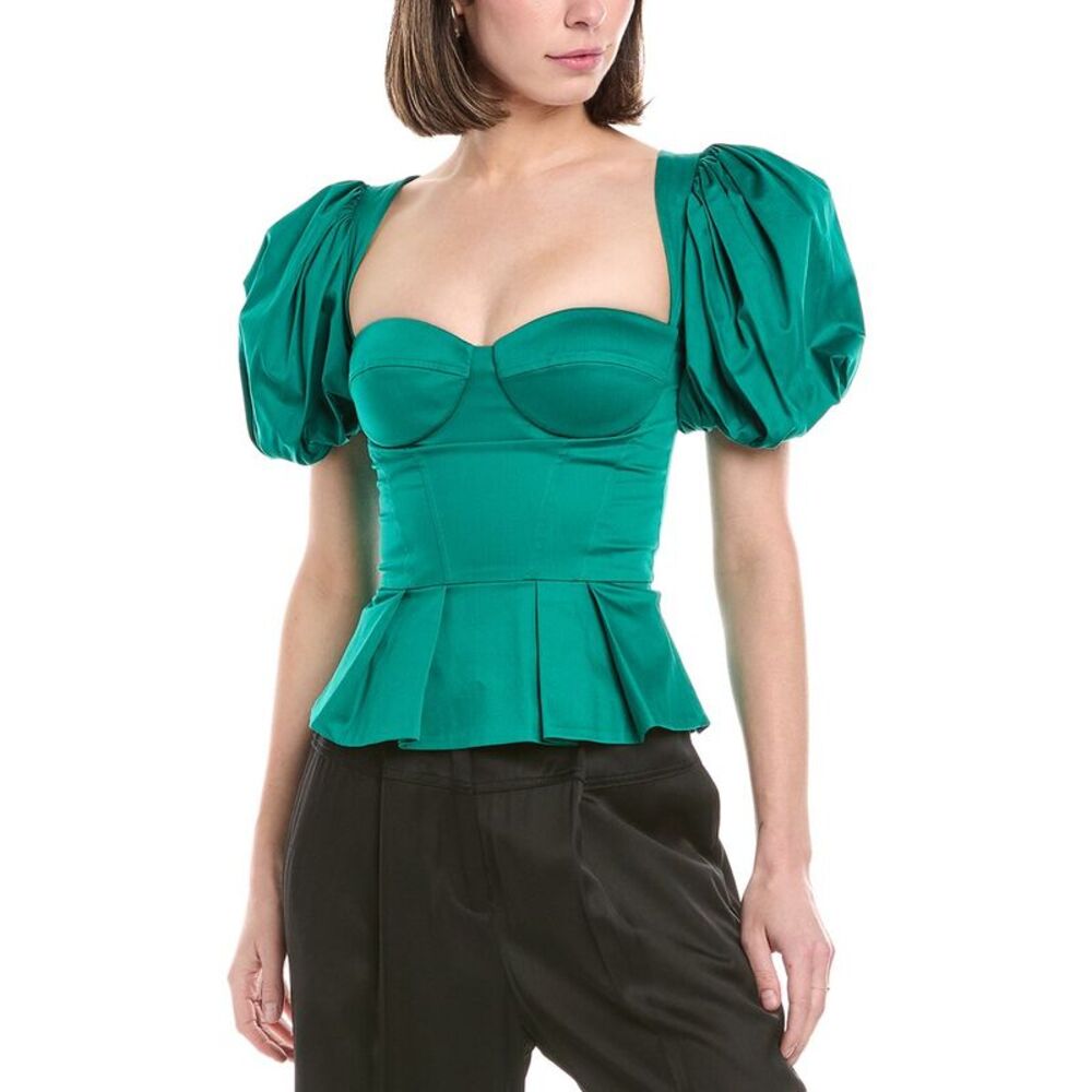 Elisabetta Franchi Womens Corset Top, Green